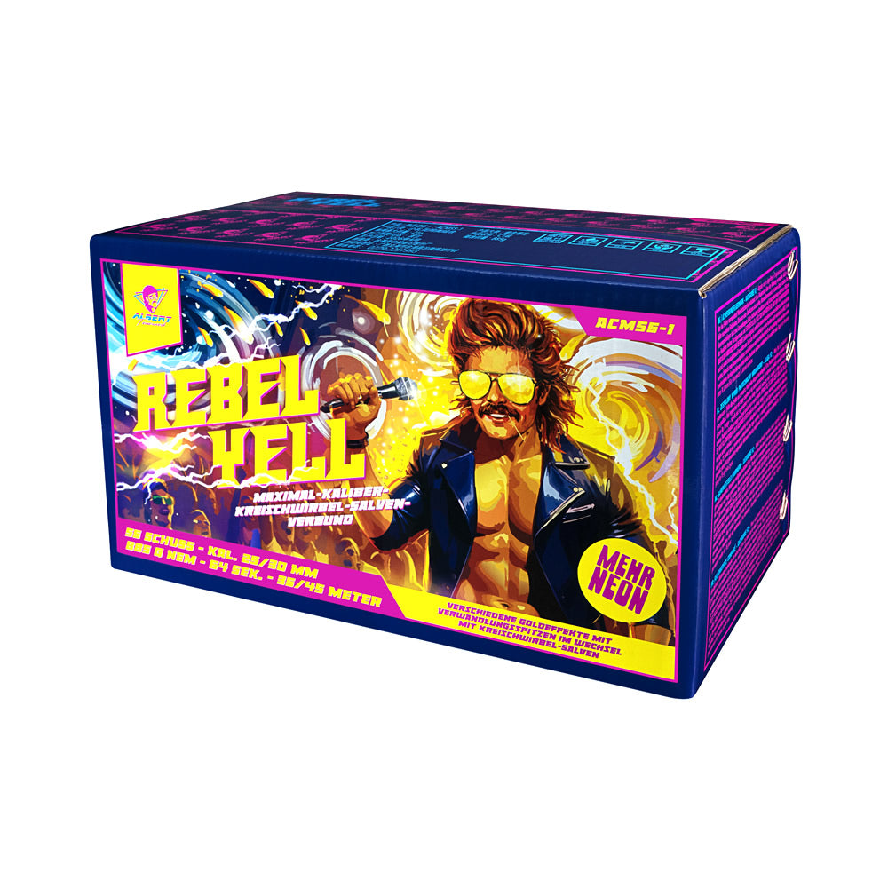 Albert Rebel Yell - 55 Schuss Verbundfeuerwerk