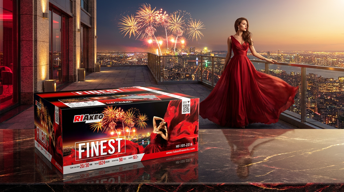 Riakeo Finest 101 Schuss Verbundfeuerwerk
