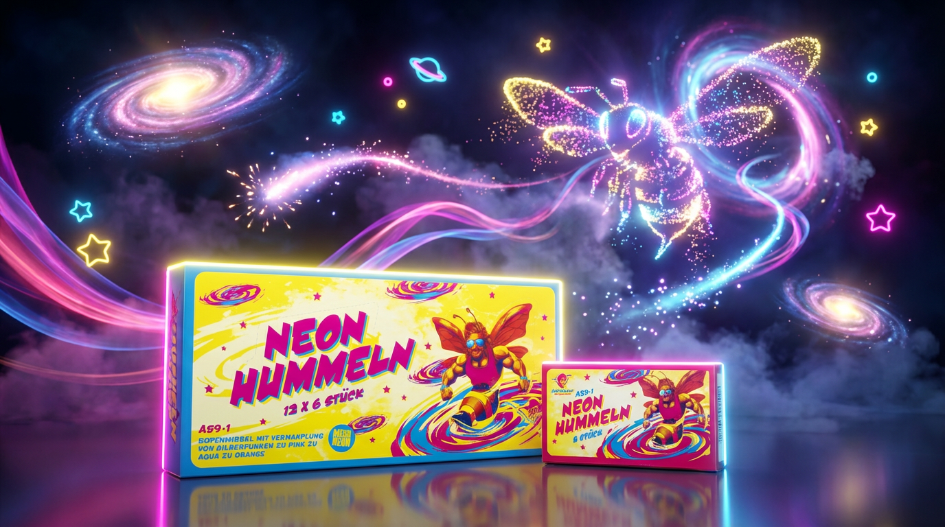 Albert Neon Hummeln (6 Stück)