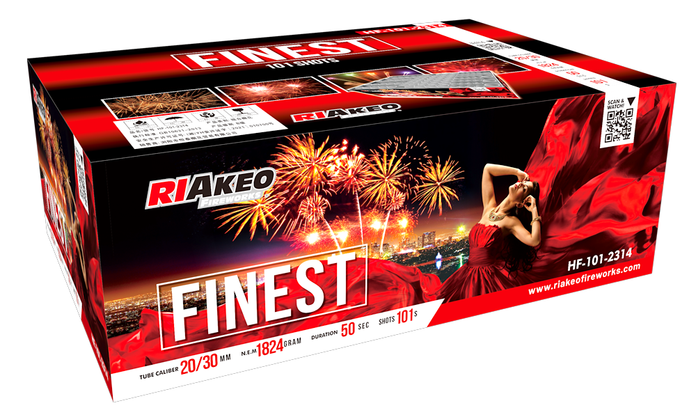 Riakeo Finest 101 Schuss Verbundfeuerwerk