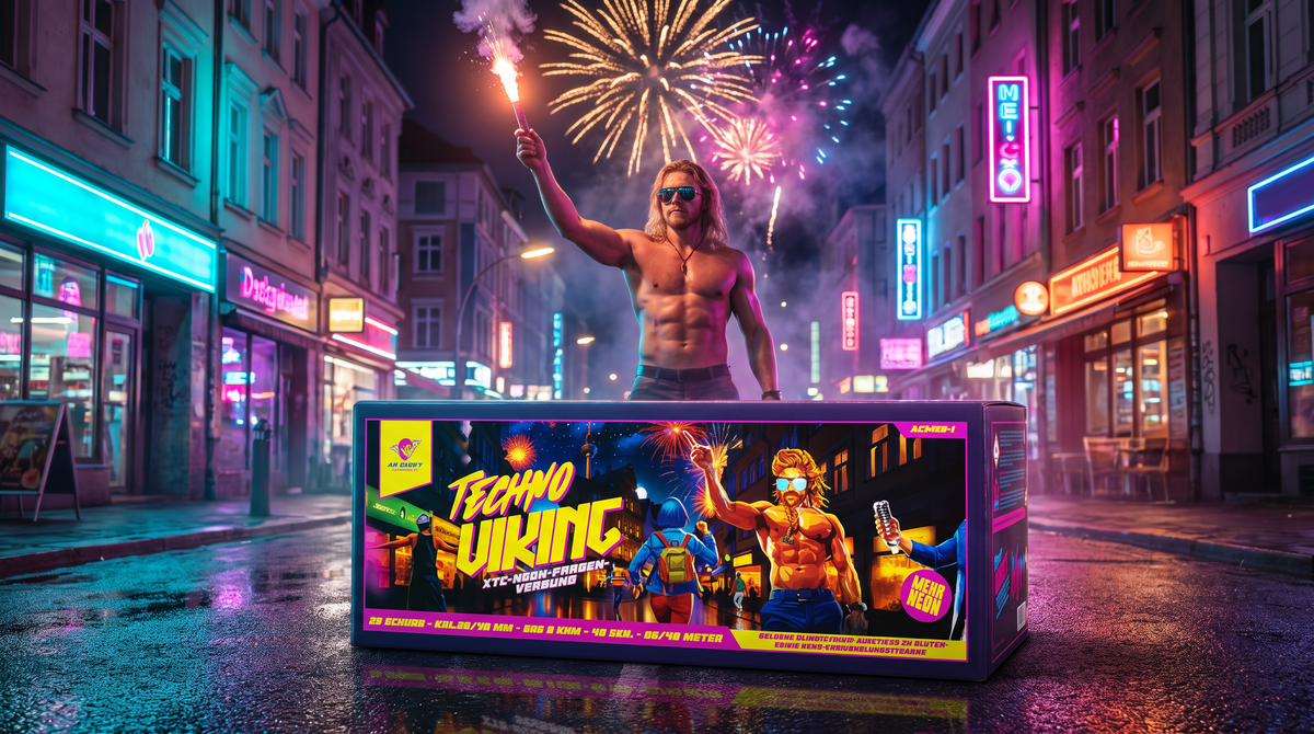 Albert Techno Viking - XTC-Neon-Farben-Verbund mit 59 Schuss