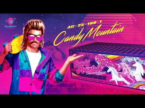 Albert Candy Mountain – 100 Schuss Fächer Verbundfeuerwerk